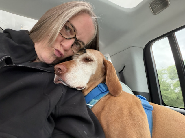 Homeward bound after a full week's stay. Co-pilot duties were taken very seriously.